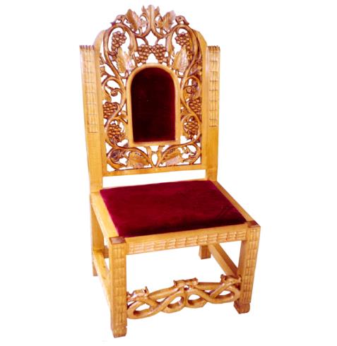 HIERARCH CHAIR , GRAPE WINE AND LEAVES