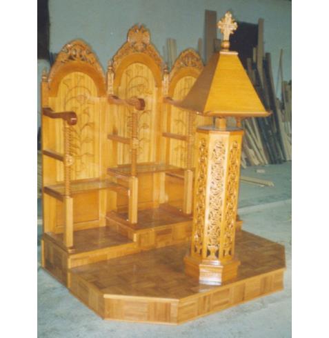 CHANTERS STAND ,BYZANTINE CARVING