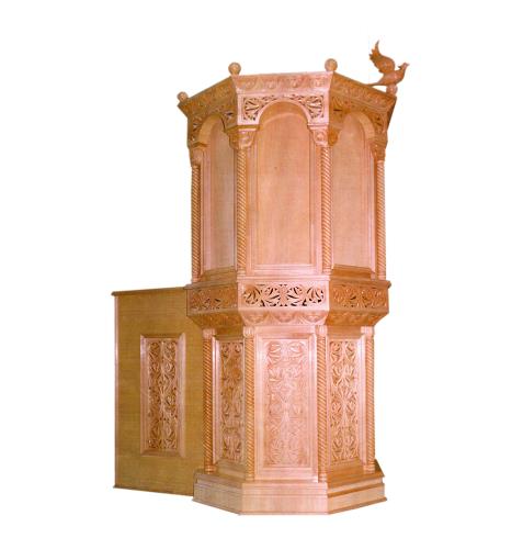 FLOOR PULPITS IN  BYZANTINE CARVING