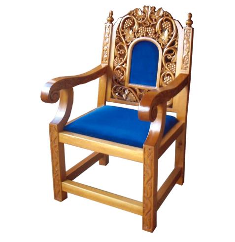 HIERARCH CHAIR , GRAPE WINE AND LEAVES