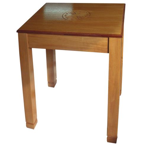 SIMPLE TABLE WITH CROSS IN TOP