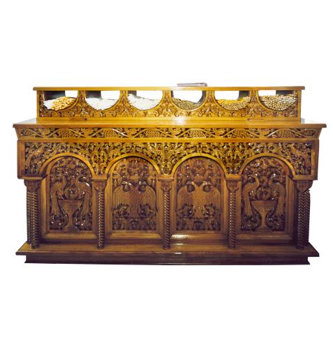 CANDLE STAND , baroque perforated